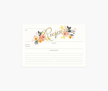 Load image into Gallery viewer, Rifle Paper Recipe Cards -Peony
