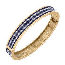 Load image into Gallery viewer, Makenzie Gingham Hinge Bangles
