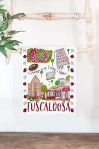 Collegiate Tea Towel -Tuscaloosa