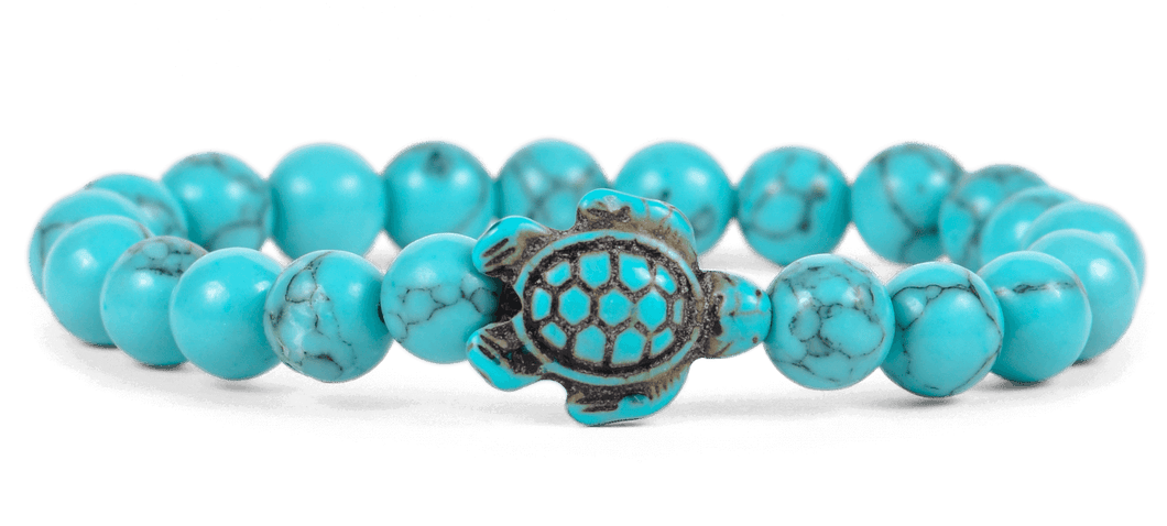 fahlo Sea Turtle Journey Bracelet -Crystal Blue