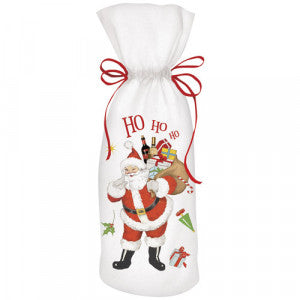 Christmas Wine Bag -Christmas Cheer Santa